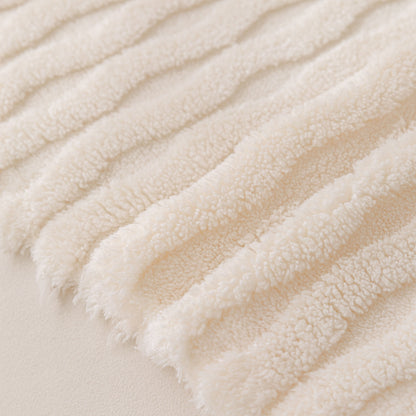 Modern 3D Water Ripple Sofa Cover, Non-Shedding Cream Style Furniture Protector Throw