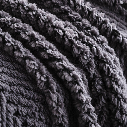 Thick Plush Sofa Cover Throw for Couch, 3D Textured Herringbone Washable Slipcover