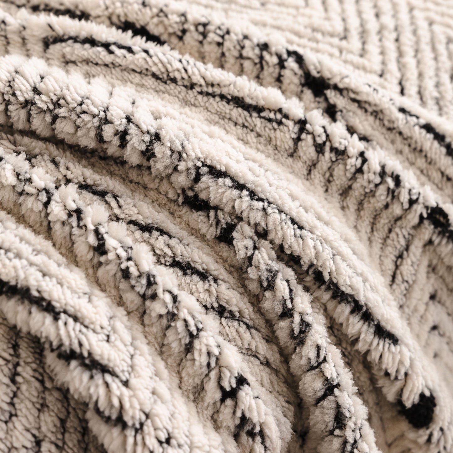 Thick Plush Sofa Cover Throw for Couch, 3D Textured Herringbone Washable Slipcover