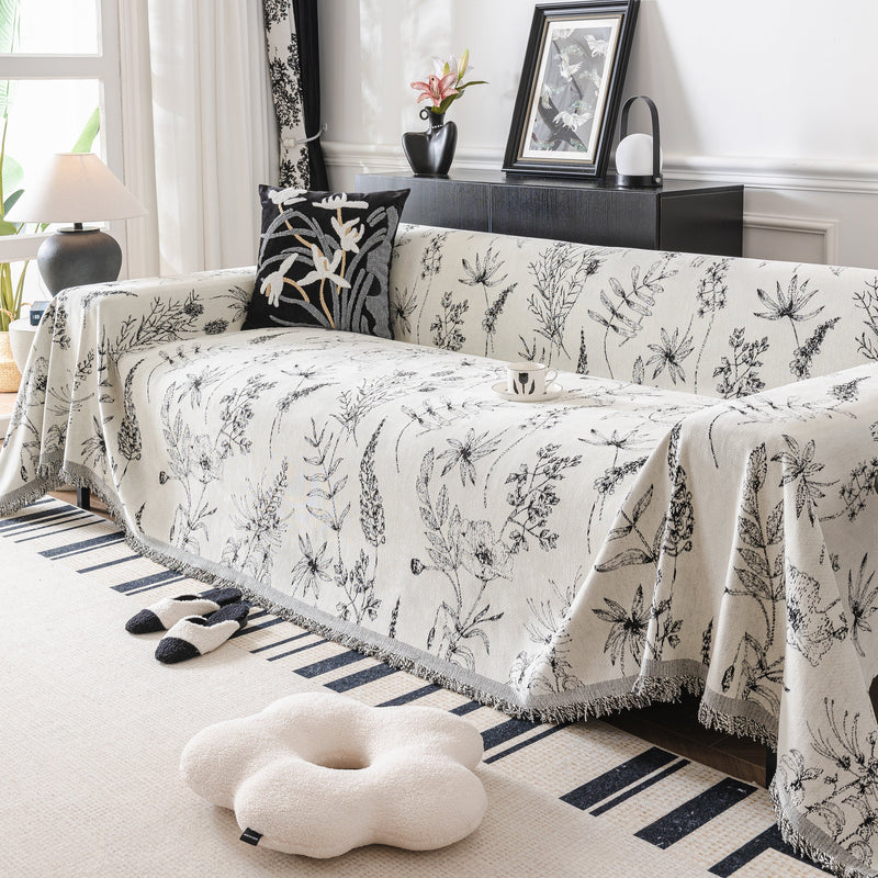Chenille Giverny Couch Cover
