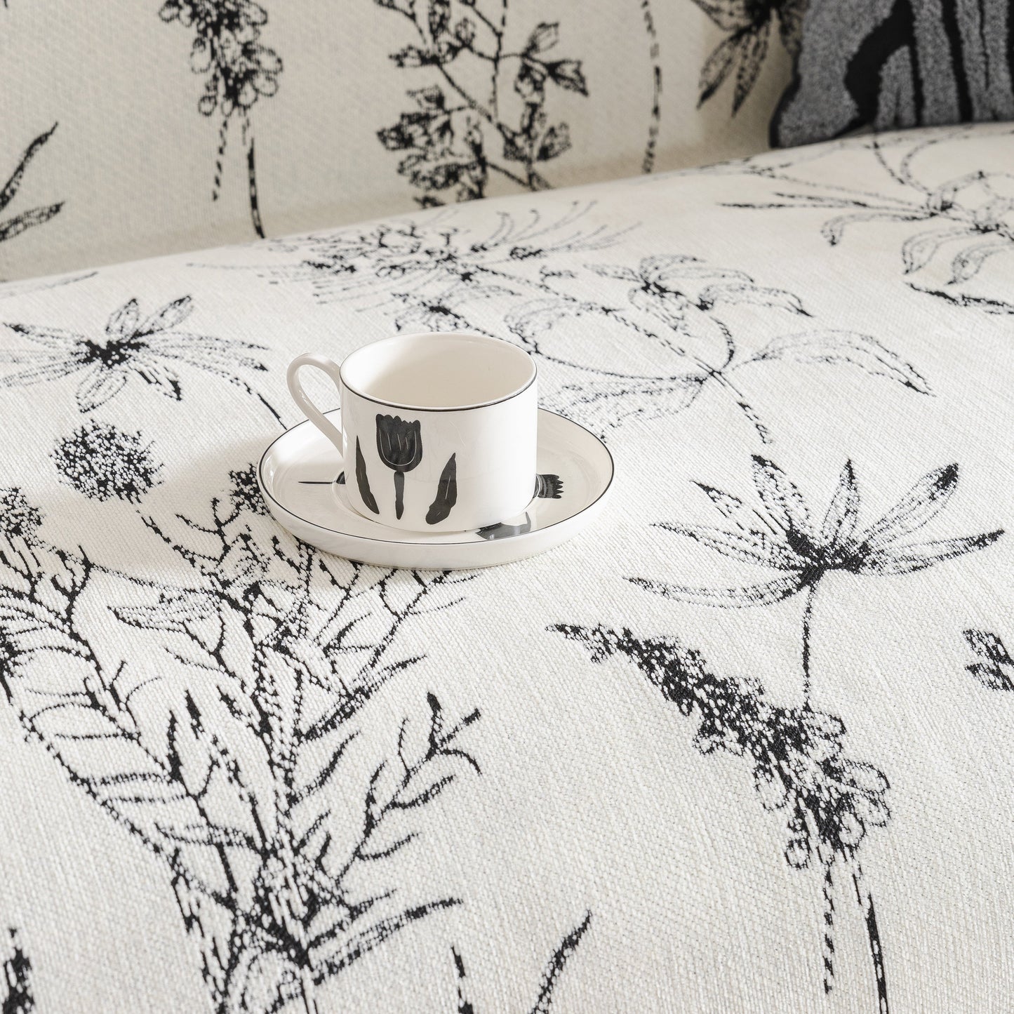 Chenille Giverny Couch Cover, Cozy Blankets for Sofa and Couch, Slip Covers for Couch Sectional