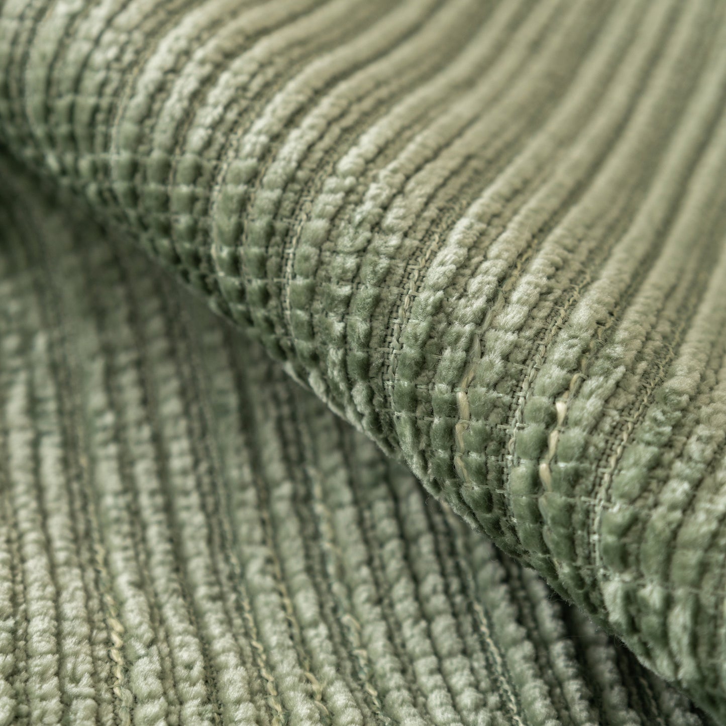 Plush Solid Color Striped L-Shaped Sofa Slipcovers, Washable Non-Slip Textured Furniture Covers