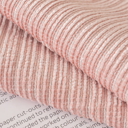Plush Solid Color Striped L-Shaped Sofa Slipcovers, Washable Non-Slip Textured Furniture Covers