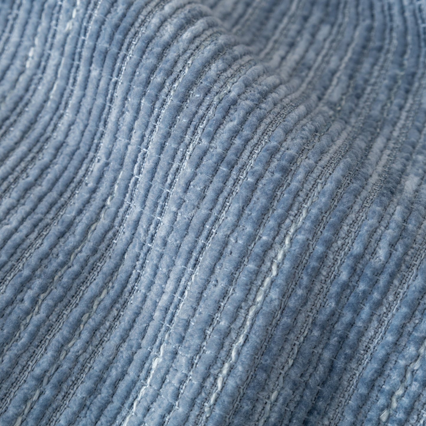 Plush Solid Color Striped L-Shaped Sofa Slipcovers, Washable Non-Slip Textured Furniture Covers