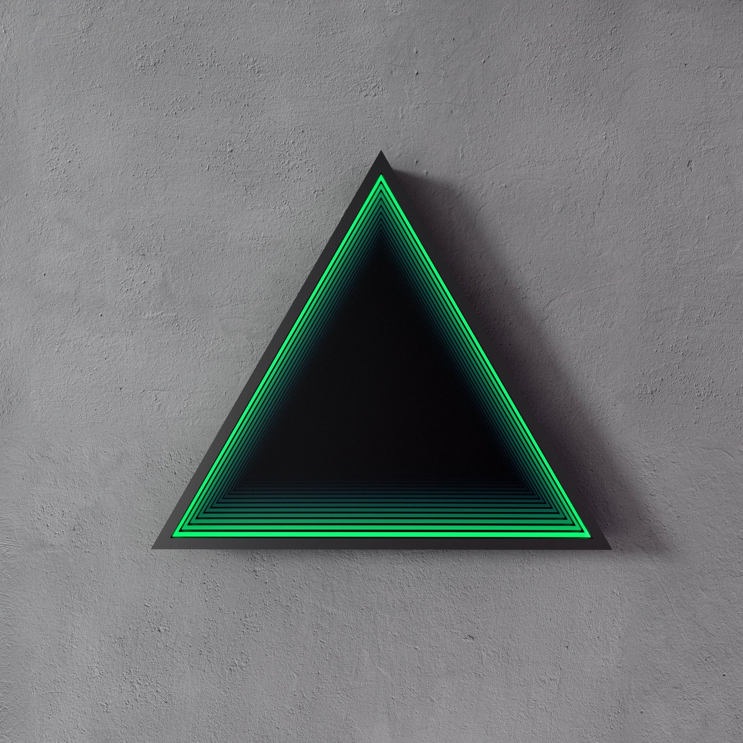 3D Triangle Mirror Light