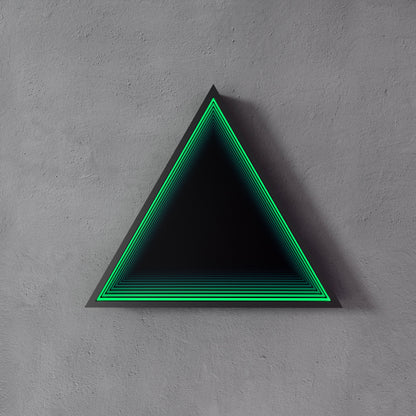 3D Triangle Mirror Light
