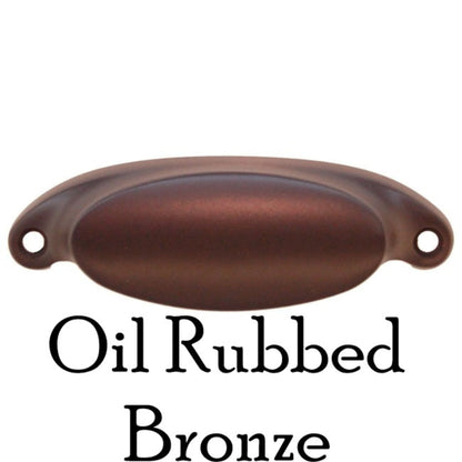 Classic Bin Pull Solid Brass with Elegant Rounded Design Available in 4 Finishes Includes Mounting Hardware
