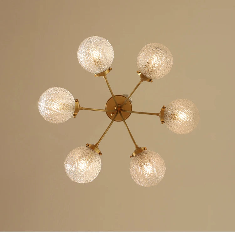DecorBites™ Glass Ball Ceiling Light: Modern Nordic Living Room Dining Room Bedroom Lamp