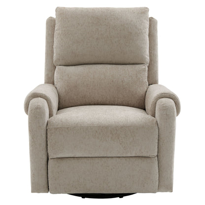 Manual Recliner Massage Chair With Swivel Rocker, 8 Massage Modes, Side Storage Pocket