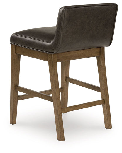 Cabalynn - Upholstered Barstool (Set of 2) - Two-tone Brown