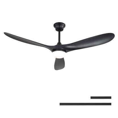 Smart Ceiling Fan With Lights, 3 Blades, Reversible Quiet DC Motor For Indoor