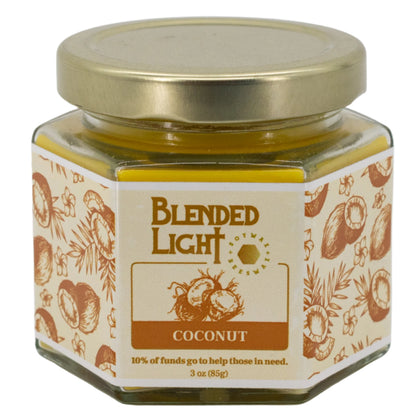 Coconut Scented Candle | Multiple Sizes | Blended Light