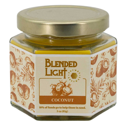 Coconut Scented Candle | Multiple Sizes | Blended Light
