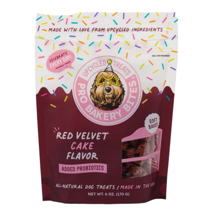 Red Velvet Pro Bakery Bites with Probiotic | 6 oz | Brenmar