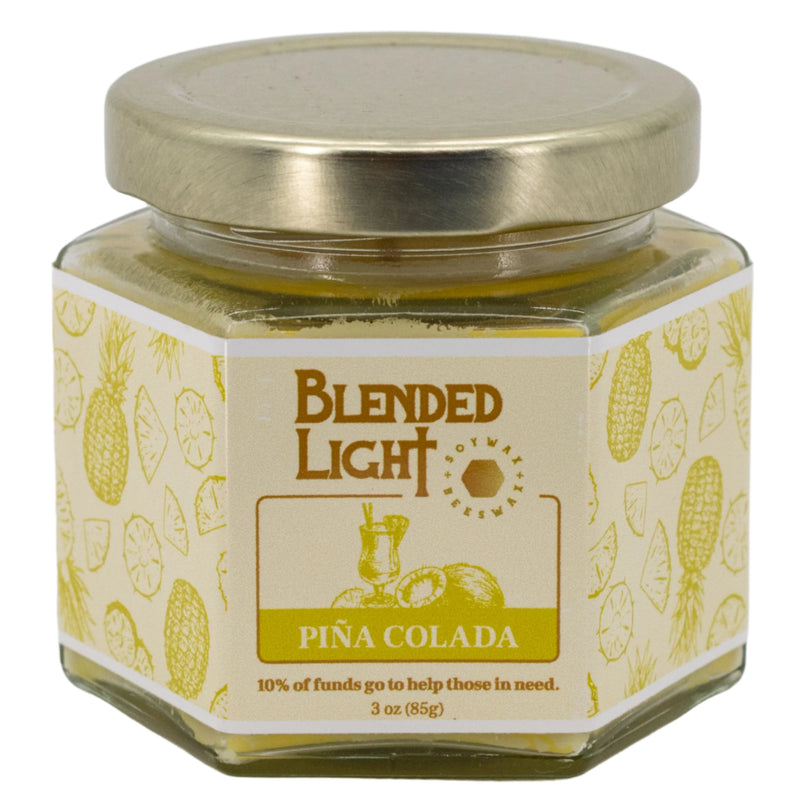 Piña Colada Scented Candle | Multiple Sizes | Blended Light