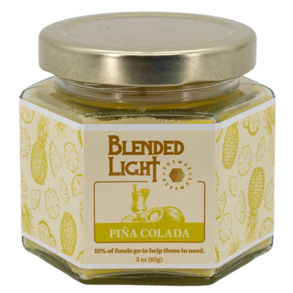 Piña Colada Scented Candle | Multiple Sizes | Blended Light