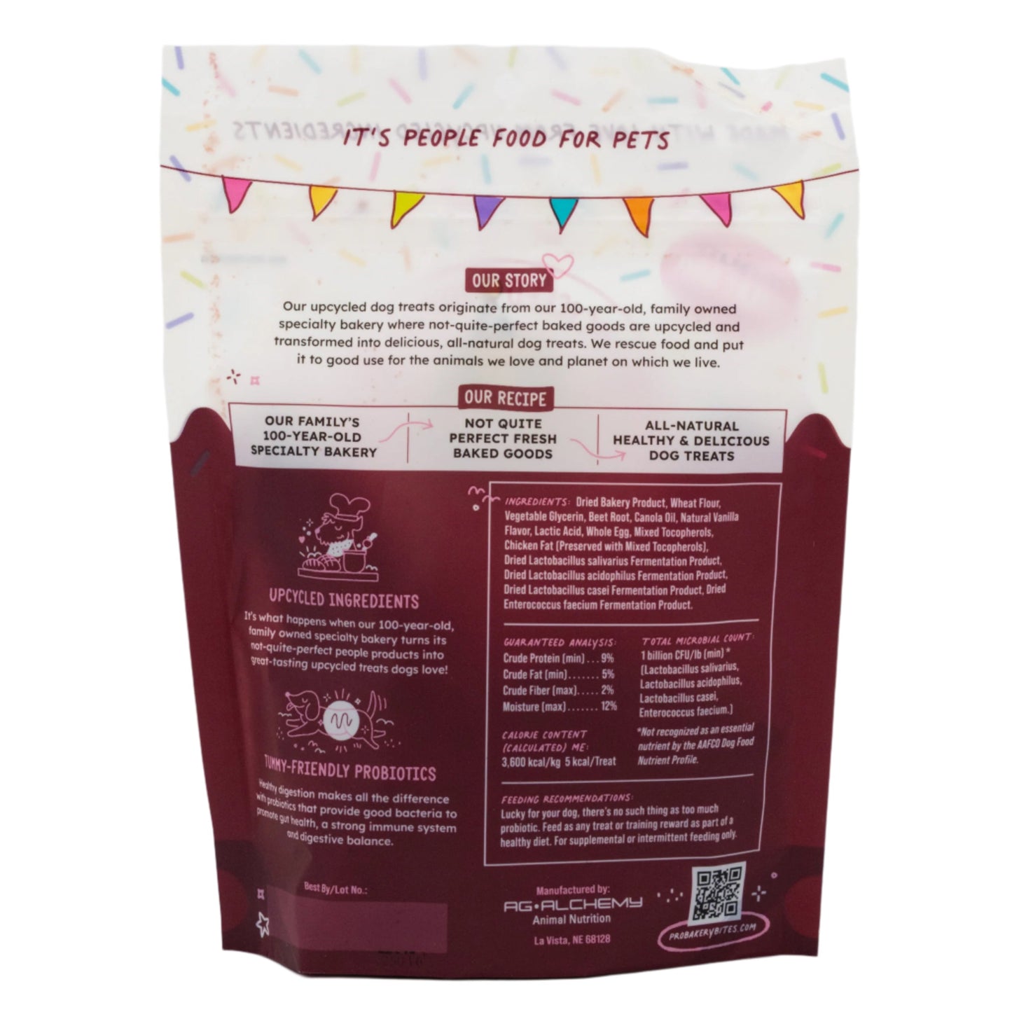Red Velvet Pro Bakery Bites with Probiotic | Pack of 2 | 6 oz | Brenmar