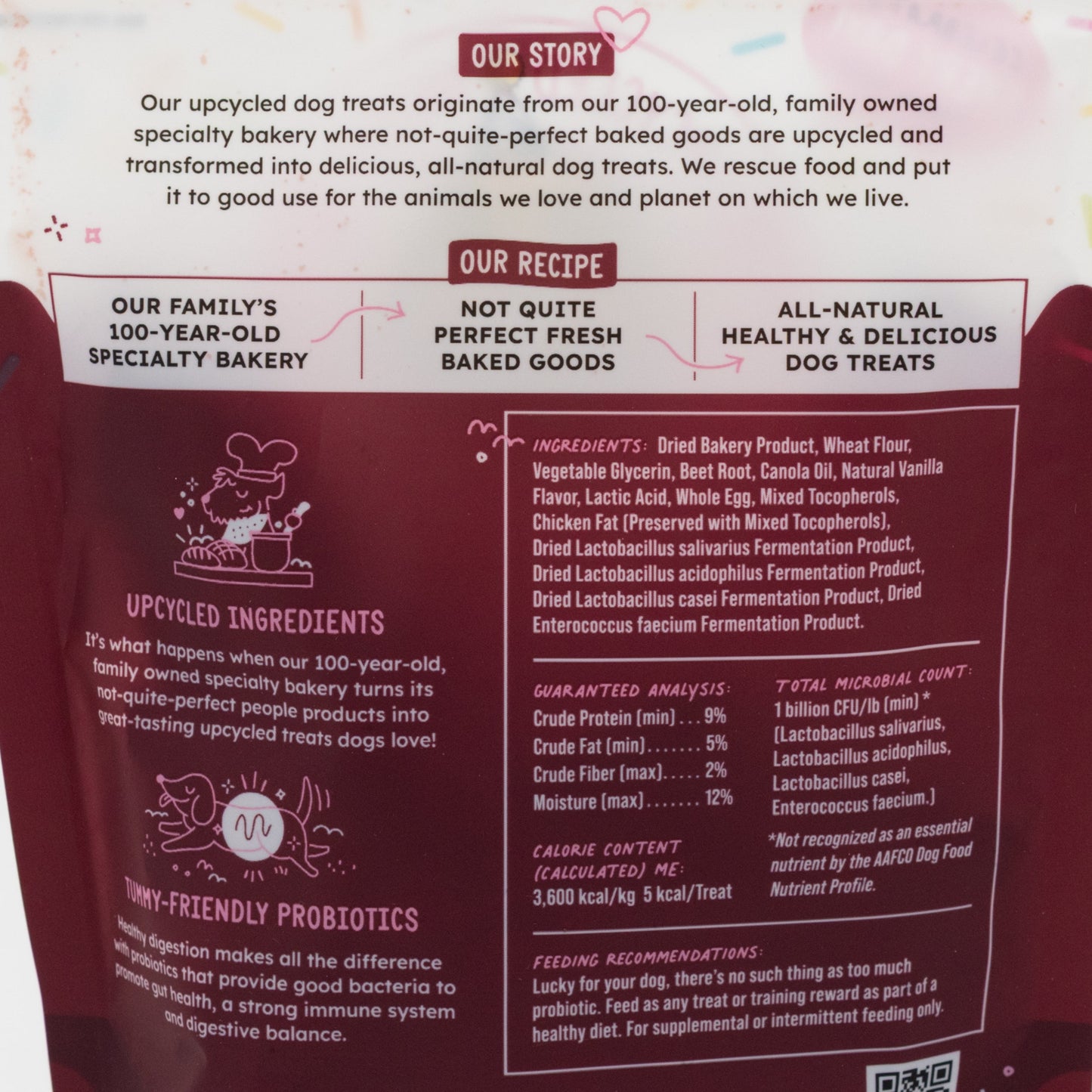 Red Velvet Pro Bakery Bites with Probiotic | 6 oz | Brenmar