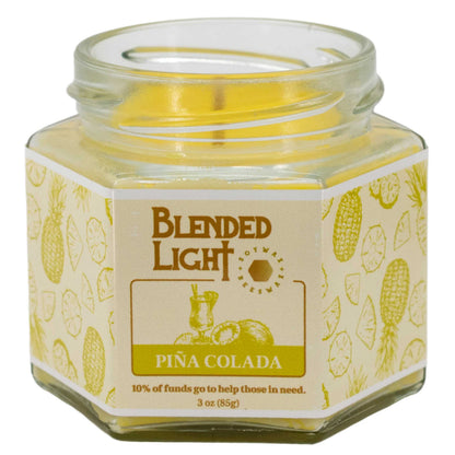 Piña Colada Scented Candle | Multiple Sizes | Blended Light
