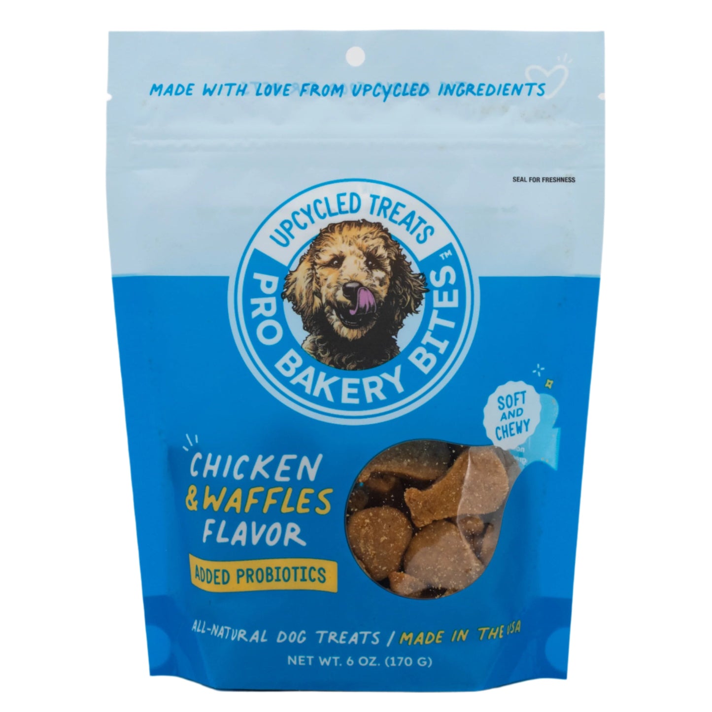 Chicken & Waffles Pro Bakery Bites with Probiotic | 6 oz | Brenmar