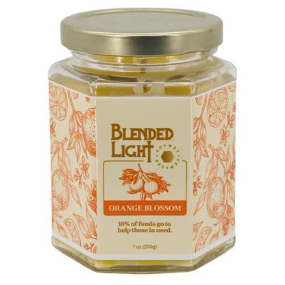 Orange Blossom Scented Candle | Multiple Sizes | Blended Light