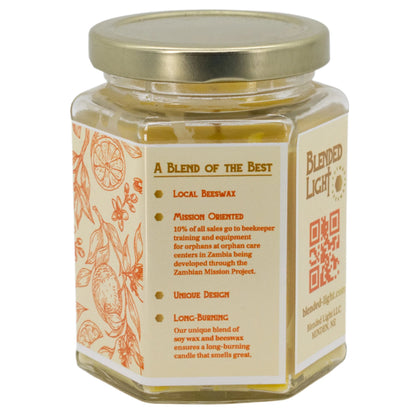 Orange Blossom Scented Candle | Multiple Sizes | Blended Light