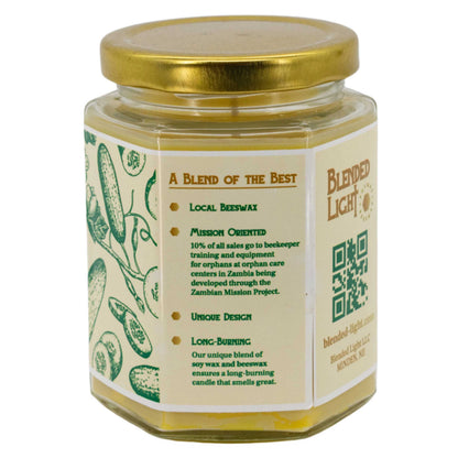 Fresh Cucumber Scented Candle | Mutliple Sizes | Blended Light
