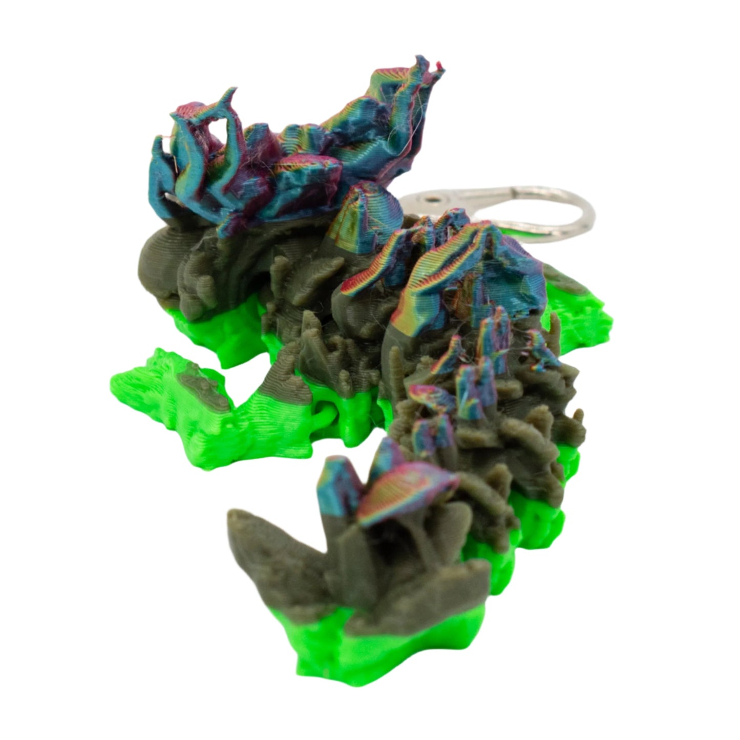 3D Printed Dragon Figurine Keychain | Multiple Colors | Black Sheep Products LLC