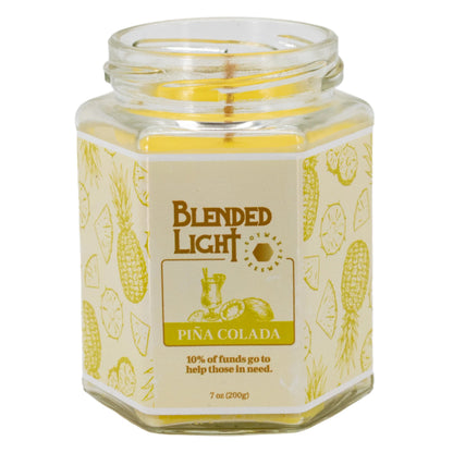 Piña Colada Scented Candle | Multiple Sizes | Blended Light