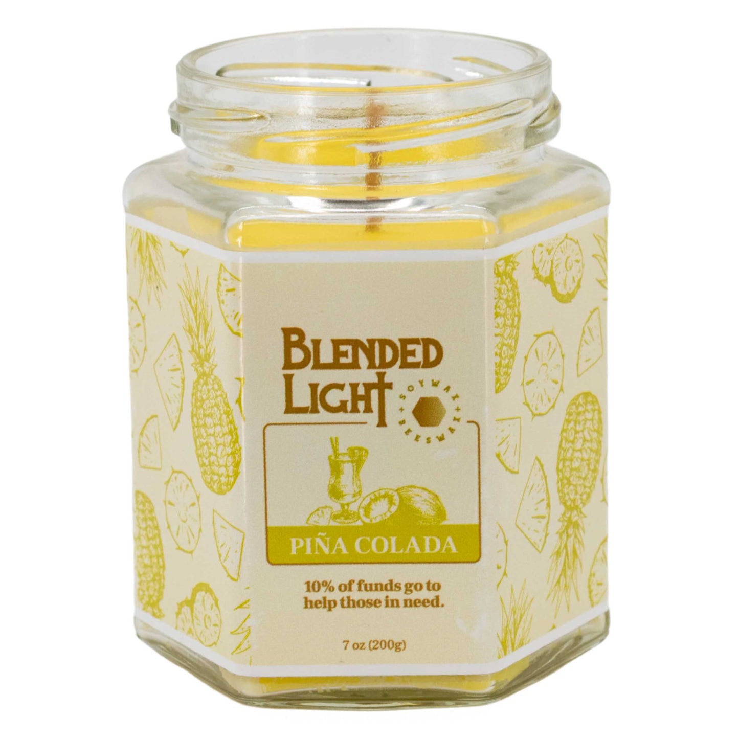 Piña Colada Scented Candle | Multiple Sizes | Blended Light