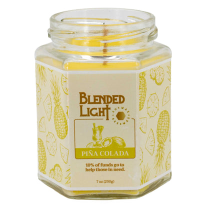 Piña Colada Scented Candle | Multiple Sizes | Blended Light