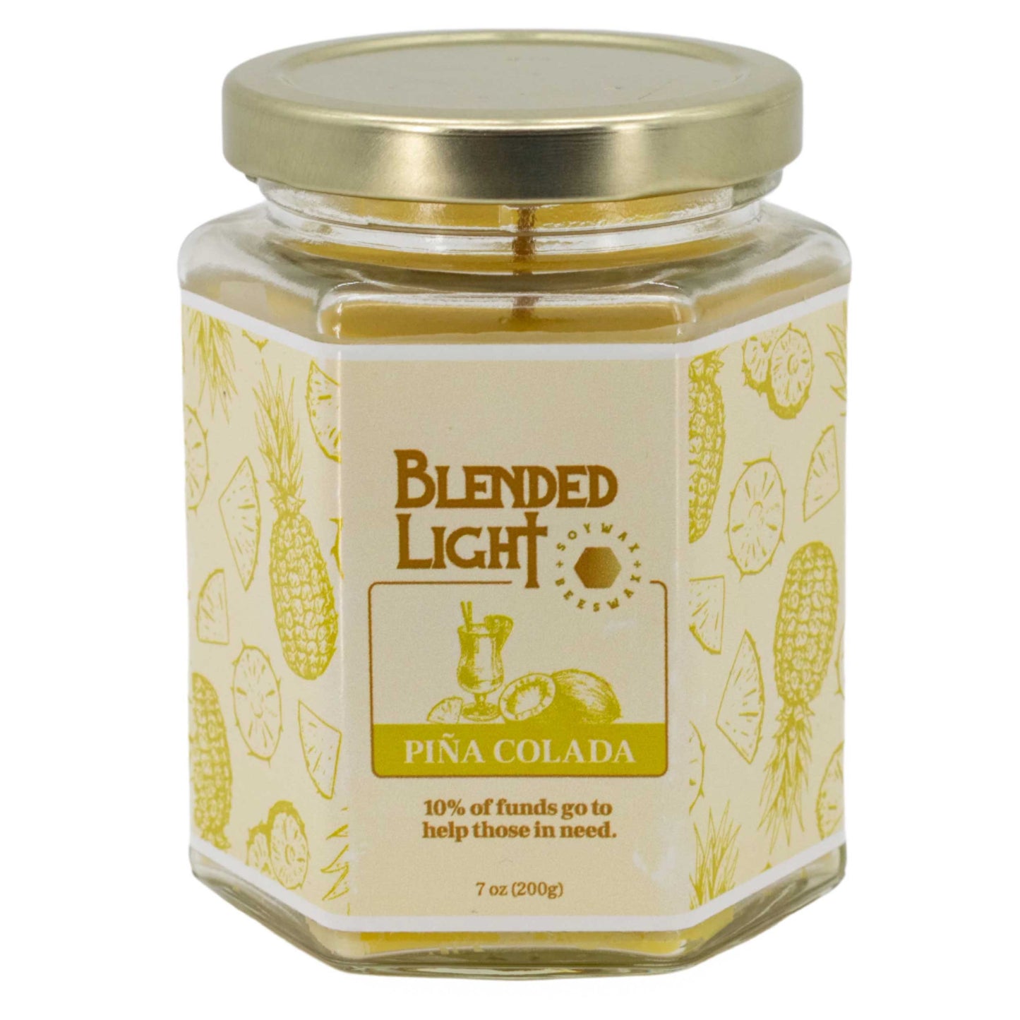 Piña Colada Scented Candle | Multiple Sizes | Blended Light