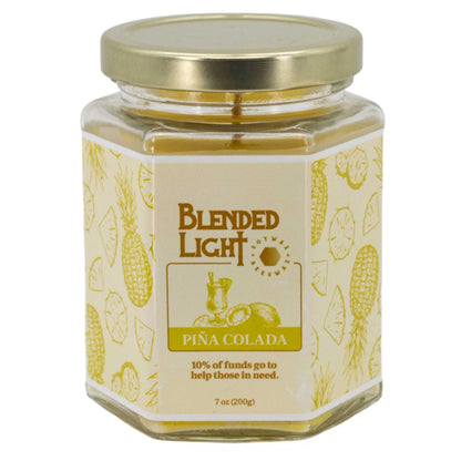 Piña Colada Scented Candle | Multiple Sizes | Blended Light