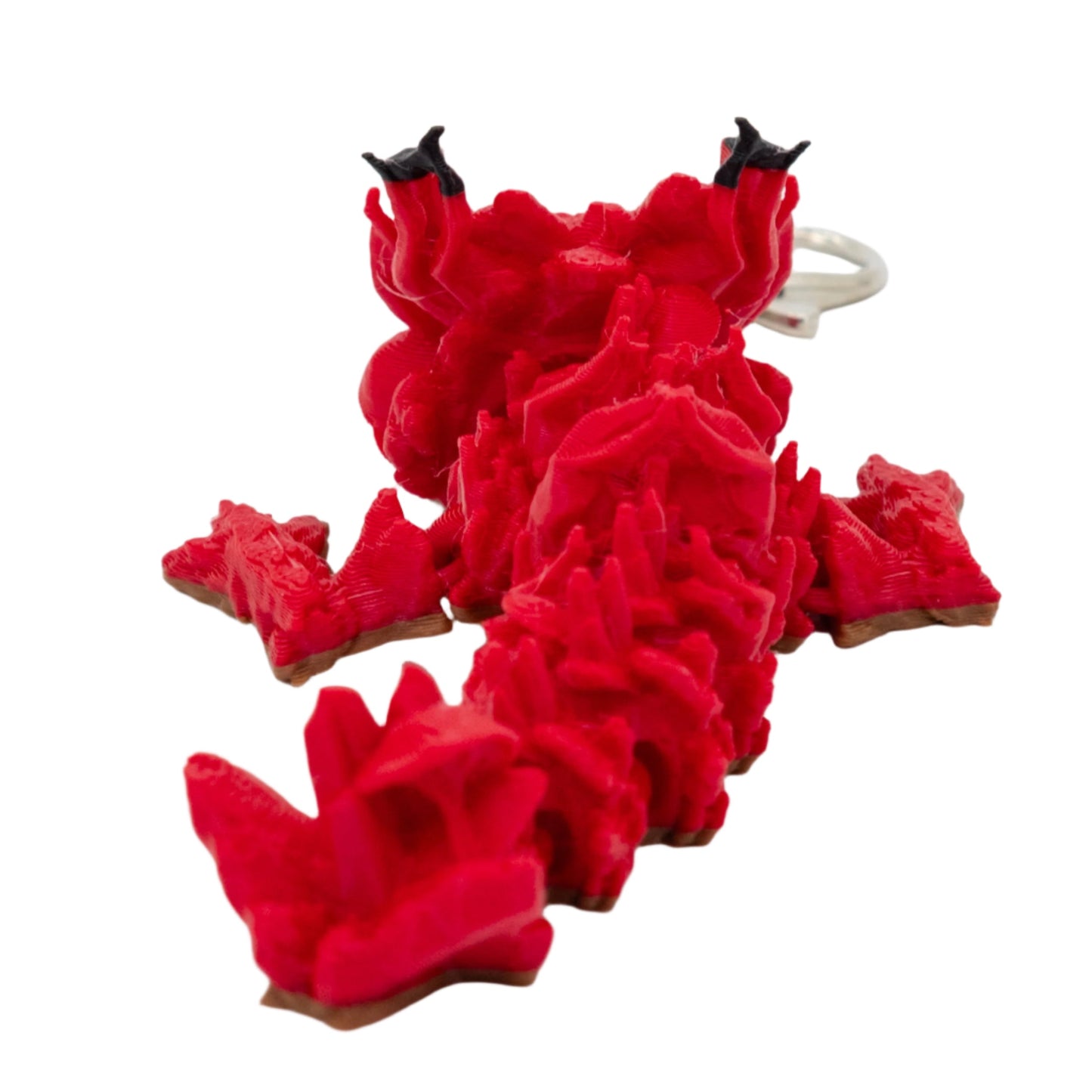 3D Printed Dragon Figurine Keychain | Multiple Colors | Black Sheep Products LLC