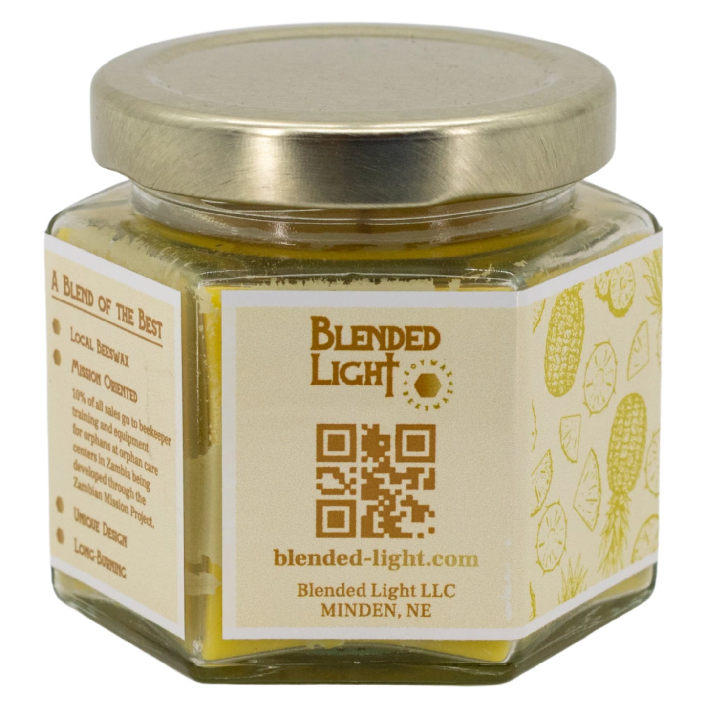 Piña Colada Scented Candle | Multiple Sizes | Blended Light