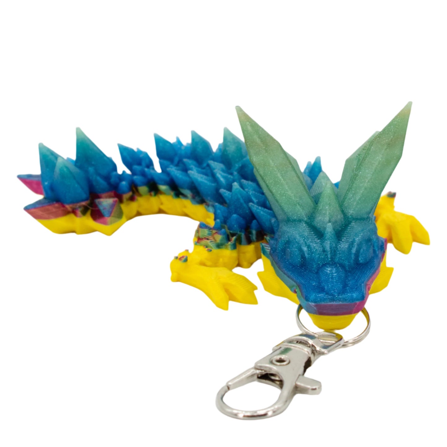 3D Printed Dragon Figurine Keychain | Multiple Colors | Black Sheep Products LLC