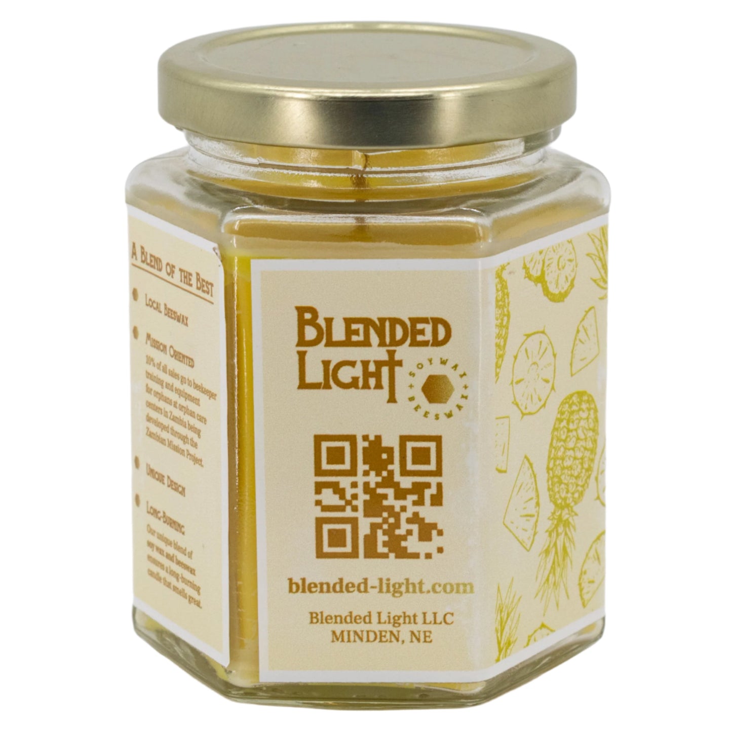Piña Colada Scented Candle | Multiple Sizes | Blended Light