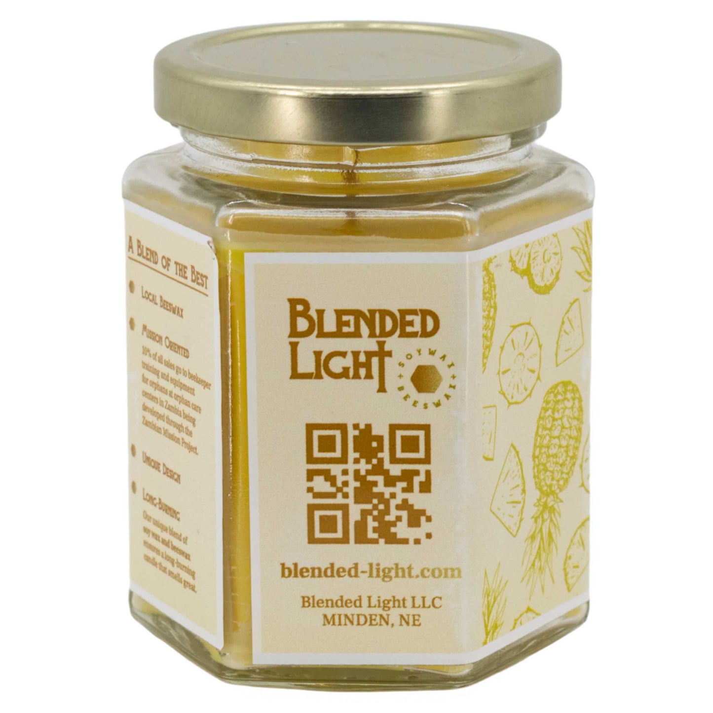Piña Colada Scented Candle | Multiple Sizes | Blended Light
