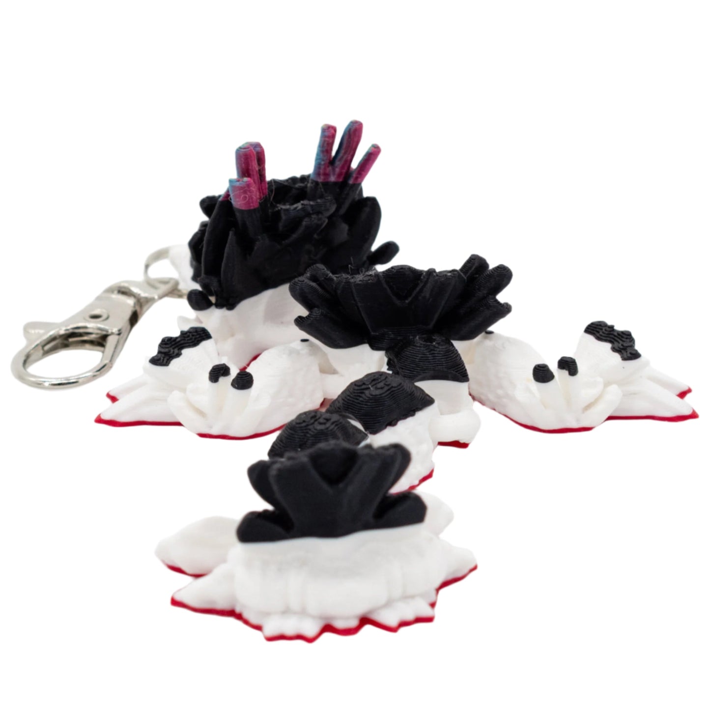 3D Printed Dragon Figurine Keychain | Multiple Colors | Black Sheep Products LLC