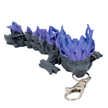 3D Printed Dragon Figurine Keychain | Multiple Colors | Black Sheep Products LLC