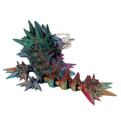 3D Printed Dragon Figurine Keychain | Multiple Colors | Black Sheep Products LLC