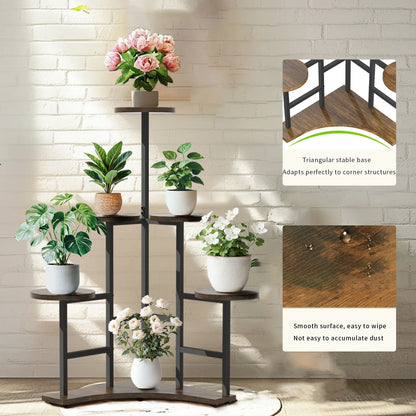 DecorBites™ 6-tier Corner Plant Stand - Space-saving Display Shelf