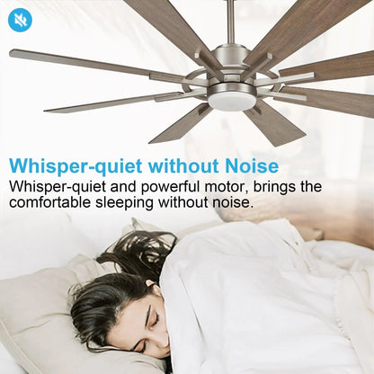 60" Oretha Windmill 8 Blade Led Indoor Oil Rubbed Bronze Ceiling Fan with Remote And Light Kit Included