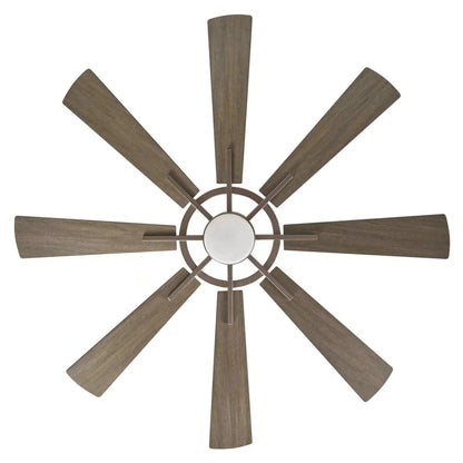 60" Oretha Windmill 8 Blade Led Indoor Oil Rubbed Bronze Ceiling Fan with Remote And Light Kit Included