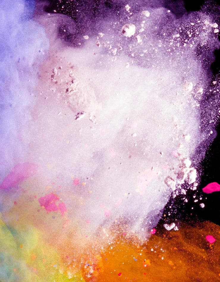 Wall Mural Decal Sticker Burst of Color Powder Abstract #6006