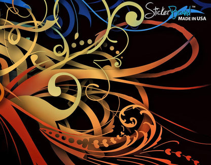 Large Swirl Butterfly Wall Graphic Mural #6024