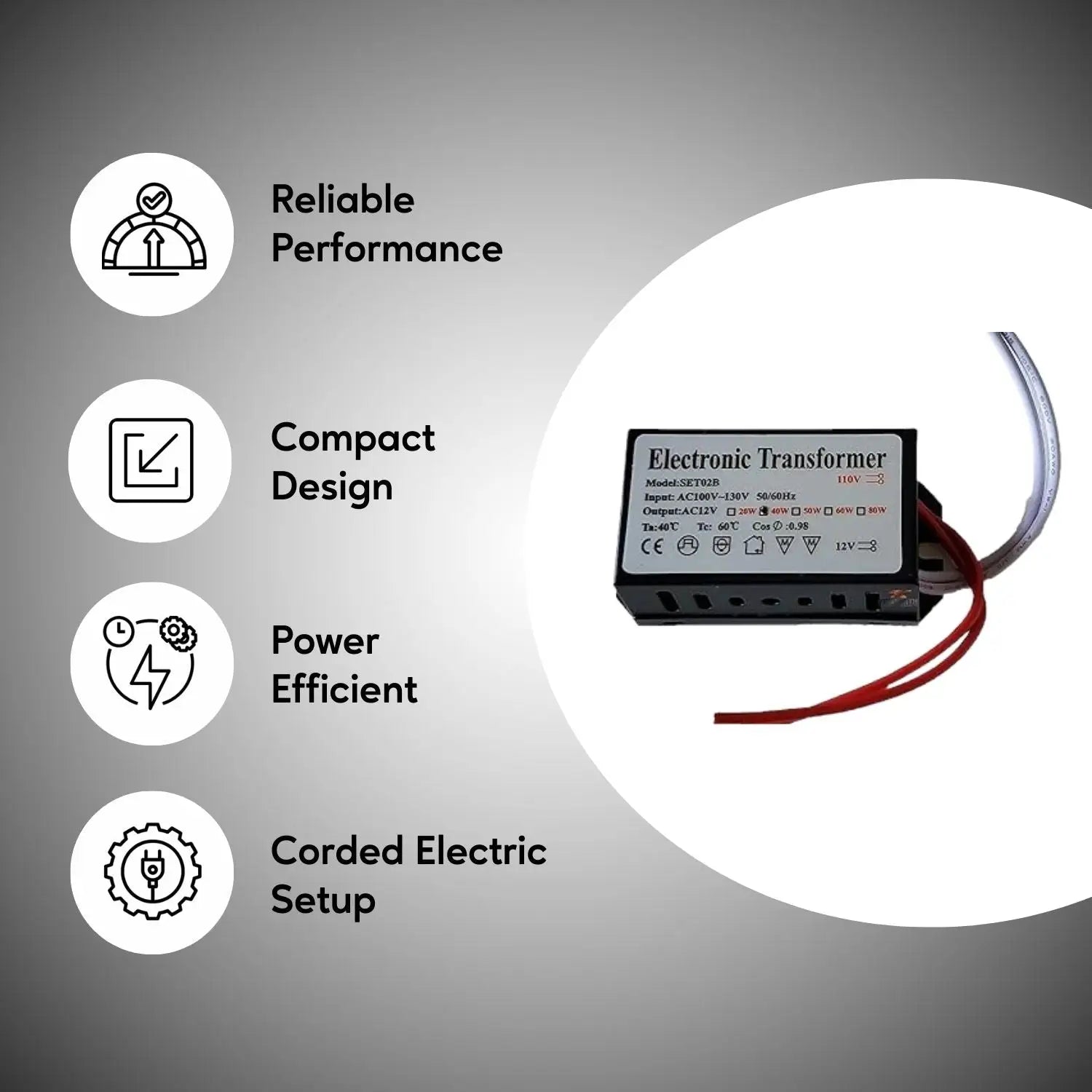 60W Electronic Halogen Transformer