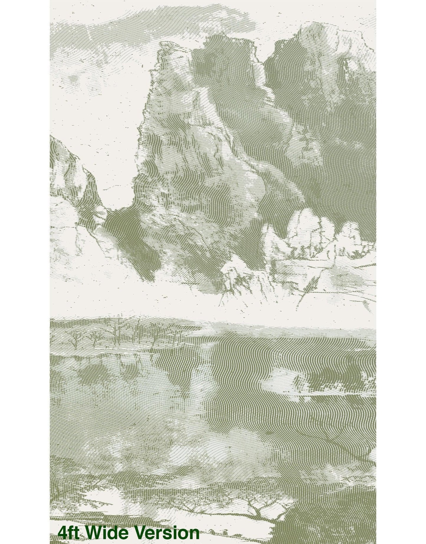 Shan Shui Traditional Chinese Mountain Landscape Scenery Painting Wall Mural. #6178