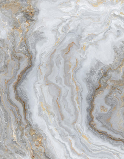 White Marble Stone Granite Slate Peel and Stick Wallpaper | Removable Wall Mural #6180