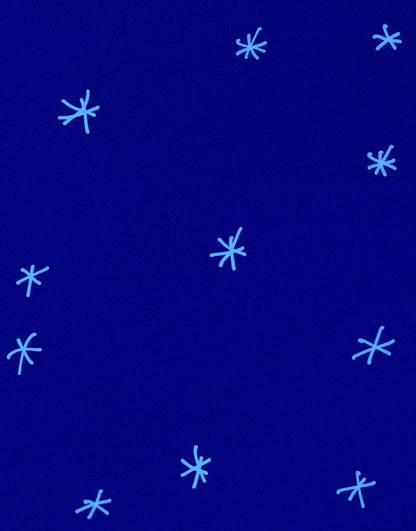 Starry Night on a Deep Blue Midnight Sky Wall Mural Decal. #6198
